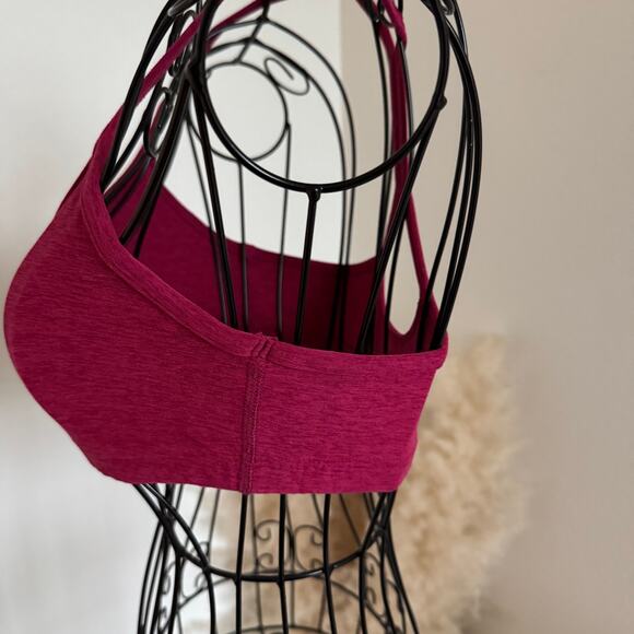 Beyond Yoga Spacedye Slim Racerback Sports Bra Heather Pink Small - Picture 5 of 6